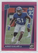 2021 Panini Donruss Optic Rated Rookie Pink Prizm Azeez Ojulari #273 0q84