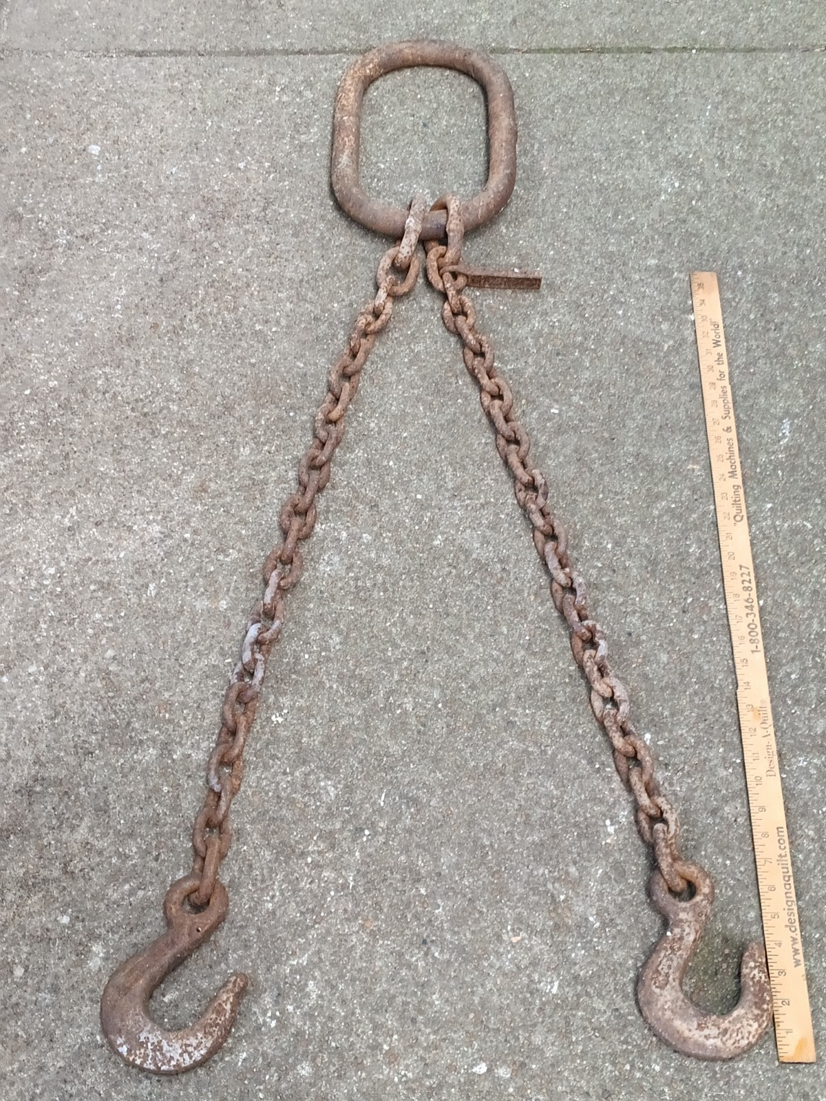 Antique Sling Chain V-Chain Y-Chain Bridle Lifting Rigging ALLOY