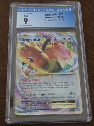 2016 Pokémon - Dragonite EX 72/108 - Evolutions - Holo - CGC 9 MINT
