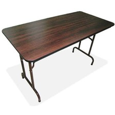 Lorell Economy Folding Table - Rectangle - 72" X 30" X 29" - Steel, Polyvinyl