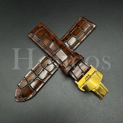 18 20 22 MM Leather Alligator Vintage Watch Strap Band Clasp Fits for Casioak BN