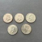 Kennedy 40 % Silver Half Dollar Lot of 5 Coins Circulated
