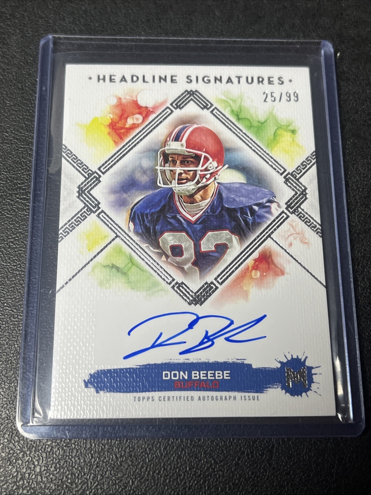 2024 Topps Motif Don Beebe ON-CARD Auto /99 Autograph 🔥 Bills