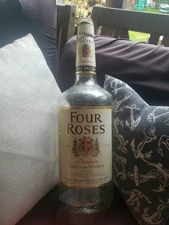 Vintage Four Roses Whiskey Bottle One Gallon Rare Bourbon Liquor Bar Display