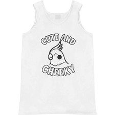 'Cute  Cheeky Cockatiel' Adult Vest / Tank Top AV055630 