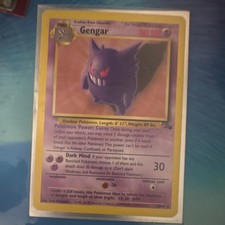 Gengar Fossil 20/62 Holo Rare Unlimited 1999 Wizards of the Coast English 80HP