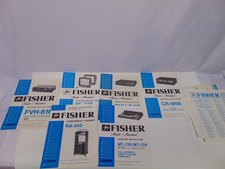 1986 Fisher Studio Standard Manuals Cassette Deck TV LP MT-728/729 CR-W56 FVH816