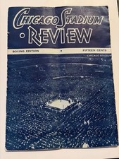 1944 Chicago Stadium Boxing Program Jake LaMotta