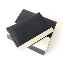 Leather Metal Business CardHolder Slim Pocket Wallet Case for Credit ID Card New