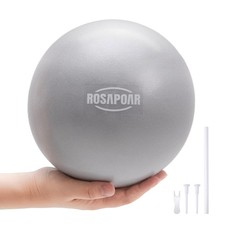 Small Exercise Ball - 9 Inch Mini Pilates Ball, Anti-Burst Yoga Ball for Stre...