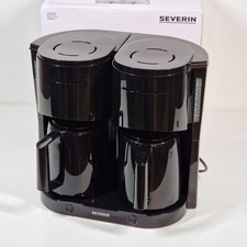 Severin KA 9315 Doppel Kaffeemaschine Schwarz Duo-Filterkaffeemaschine DEFEKT!