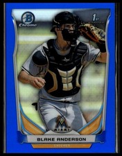 2014 Bowman Draft #CDP34 Blake Anderson Chrome Blue Refractors #/399