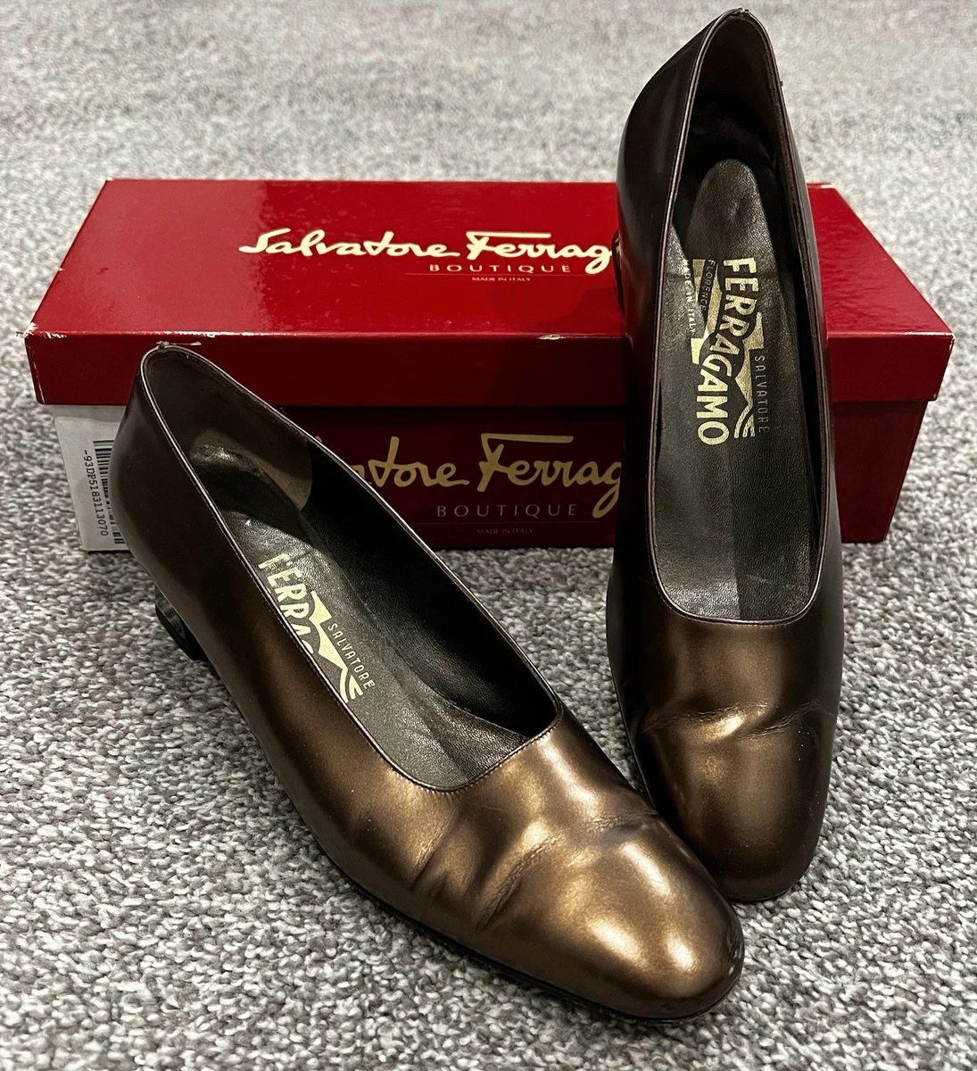 Salvatore Ferragamo Vara Narrow (AA, N) Heels for Women for sale