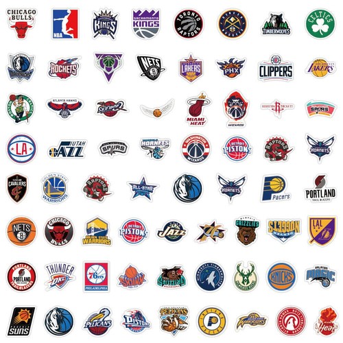 60 NBA Team Logo Collection Cartoon Graffiti Stickers - Picture 12 of 16