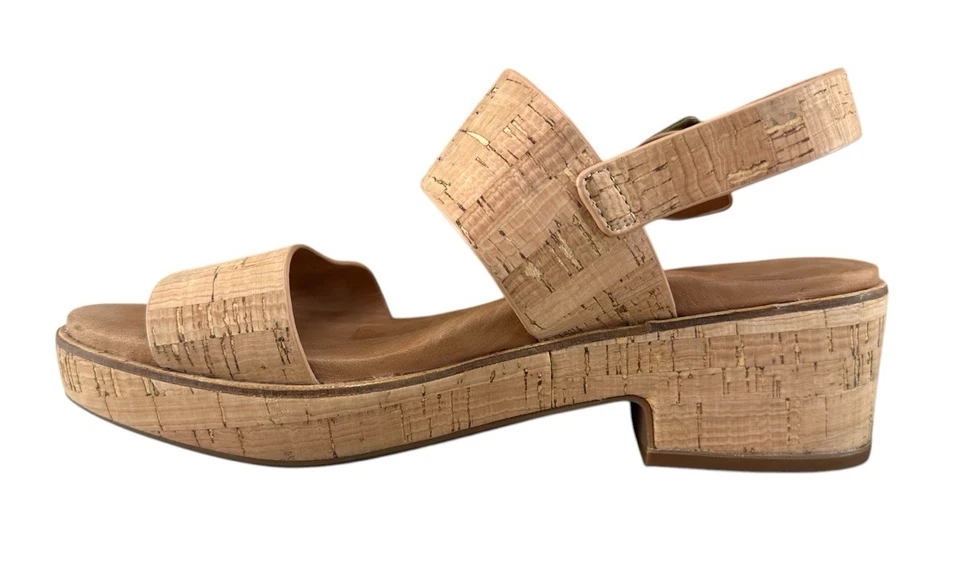 Sandalias Gentle Souls By Kenneth Cole para mujer 7,5 M beige talia con correa al tobillo tacones Foto 3 de 4