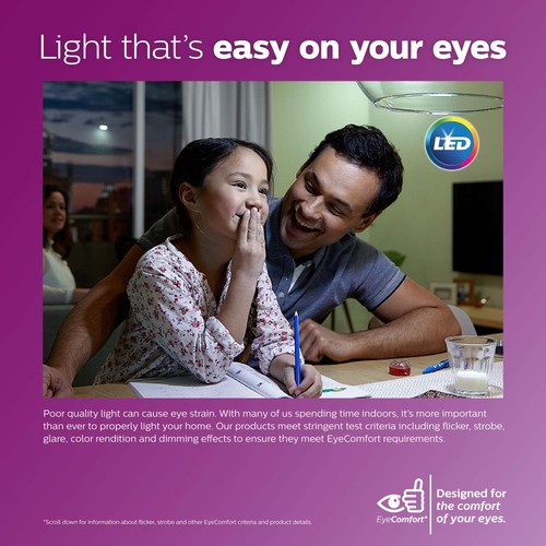 Philips BR30 LED Flood Light Bulbs 3 Pack Soft White Dimmable 650 Lumens E26 - Picture 2 of 7