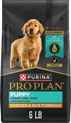 Purina Pro Plan High Protein Puppy Food Shredded Blend Chicken & Rice Formula - 