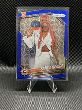 2025 Panini Prizm WNBA - Saniya Rivers #150 Blue Velocity Prizm (RC)