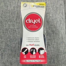 Dryel at-Home Dry Cleaner Refill Kit - 8 Loads - NIB