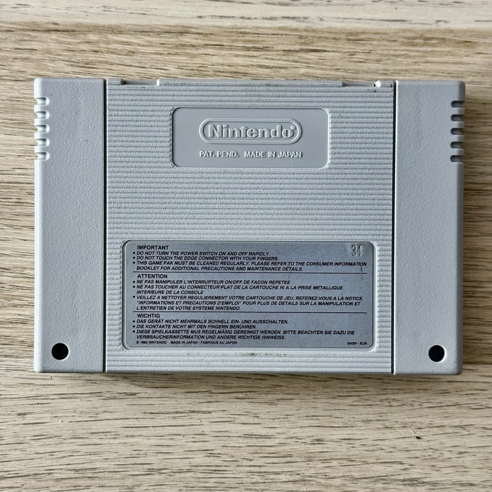 OSCAR GIOCO SNES SUPER NINTENDO CARTUCCIA PAL EUR RARO FUNZIONANTE ARCADE - Immagine 2 di 2
