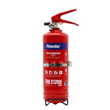 2kg Powder Fire Extinguisher Dry ABC Secure Bracket, Car Kitchen, Boat, 24HR P&P