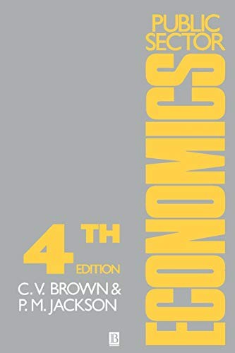 Public Sector Economics,C. V. Brown