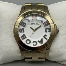 Marc By Marc Jacobs Womens Watch 41mm Gold Tone MBM3137 New Battery 5.5"
