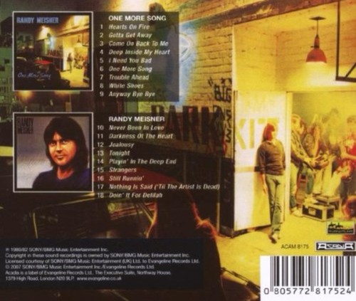 One More Song/Randy Meisner by Randy Meisner (CD, 2007, Acadia) UK Import - Picture 2 of 2