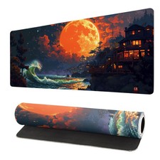 Oil Painting 35.4 x 15.7 in Laptop Mouse Pad Desk Mat Anime Gaming Keyboard Mat