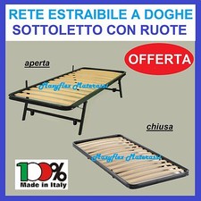 RETE LETTO ESTRAIBILE A SCOMPARSA ORTOPEDICA A DOGHE SINGOLA PER MATERASSO