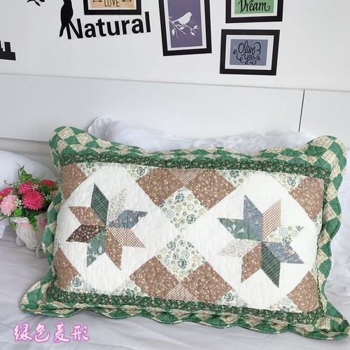 Funda de almohada acolchada de algodón en mal estado cama de mosaico 40X60 cm bonita - Imagen 21 de 58