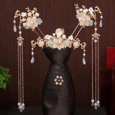 Hanfu Hair Accessory Hair Stick Hairpin Chinese Traditional Tassels Tiaras
