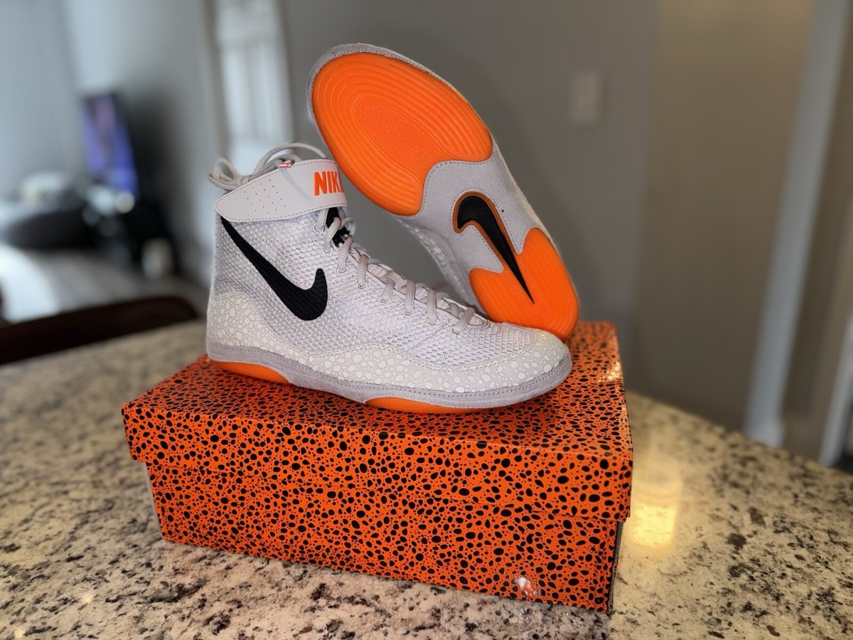 2024 Nike Paris Inflict Wrestling Shoes Size 9 Safari Pack White