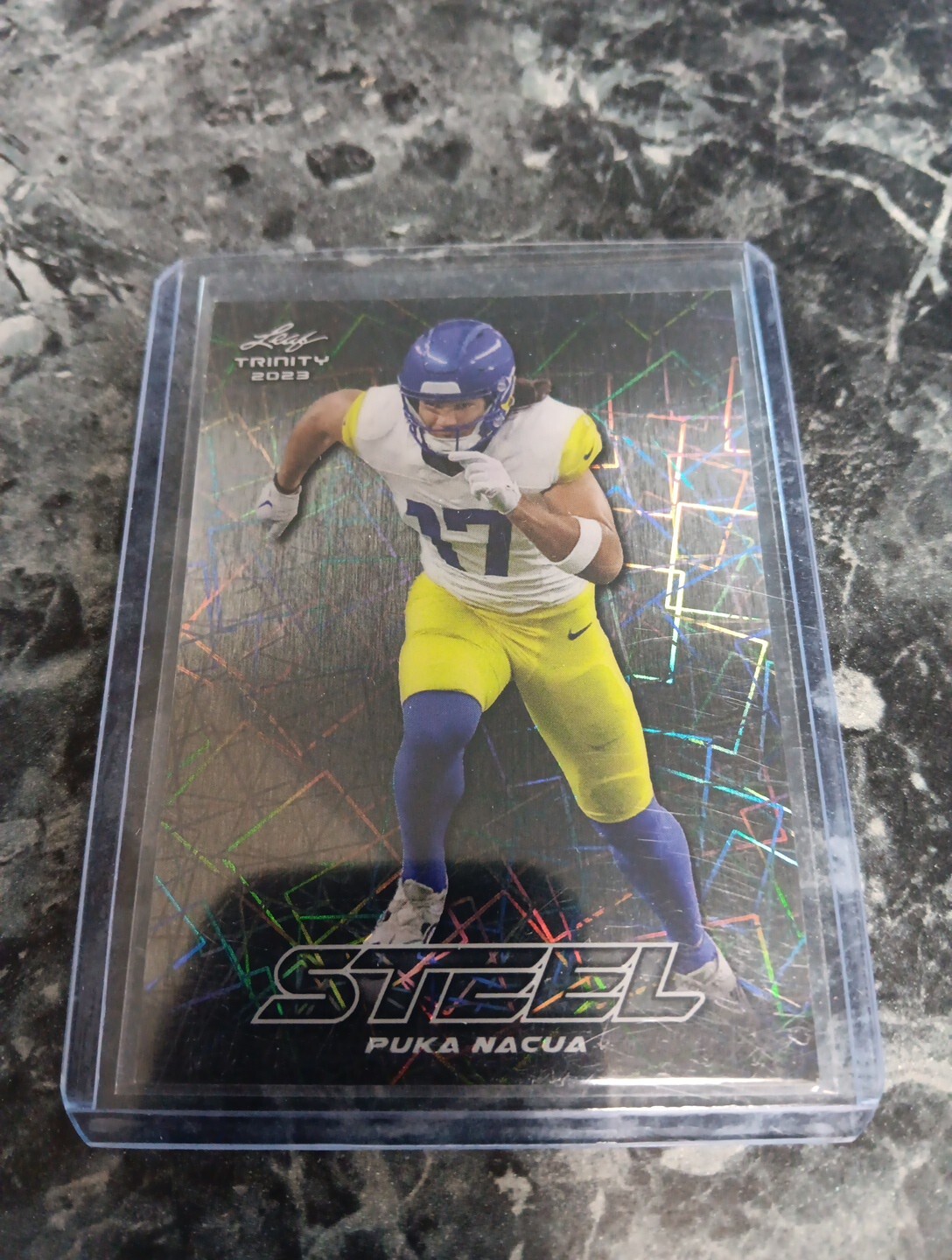 2023 Puka Nucua Steel Leaf Trinity Rookie Laser Prizm #S-64
