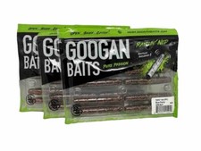 LOT 3 Googan Soft Baits 2.75" Rattlin’ Ned Rig BLUE PENNY GRN-BLP Bass Lure Soft