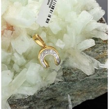 CIONDOLO FERRO DI CAVALLO IN ORO 750/1000, 18KT E DIAMANTI