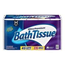 Member's Mark Ultra Premium Toilet Paper 2-Ply 45 Rolls, 235 Sheets/Roll