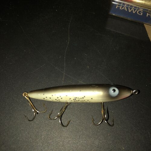 RARO PALO ROGERS HAWG STIK RARO TOPWATER PLATA FLITTER AHUMADO JOE PERLA NEGRO - Imagen 2 de 16