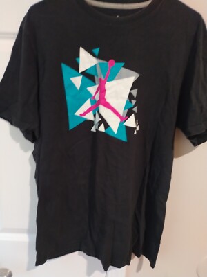 Michael Jordan T shirt Sz LG Colorful Casual Stand Out Sports Sure To Win