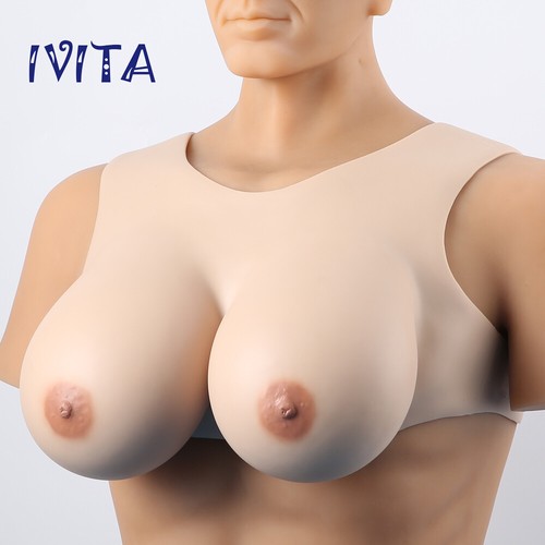 C-E Cup Handmade Silicone Breast Forms Bodysuit Drag-Queen Sexy Boobs Underwear - Picture 3 of 12