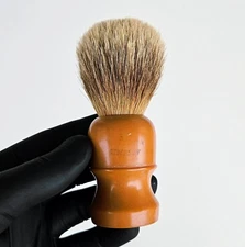 Vintage 1950s Simpson Best Badger 58 Bakelite Buttersckotch Shaving Brush