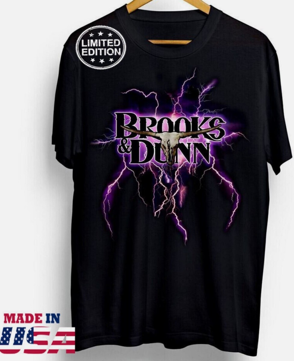 Brooks And Dunn Shirt LIGHTNING Tour Concert Funny Black Vintage