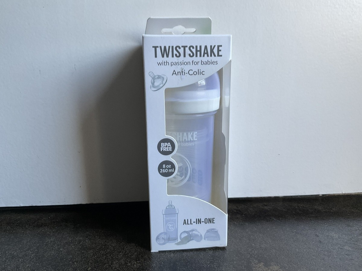 Twistshake Anti-Colic BPA Free All-In-One Feeding Bottle Clear