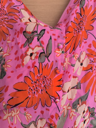 SEZANE - Women’s silk Top, floral print, Size EUR 36 / UK 8 - Picture 9 of 9