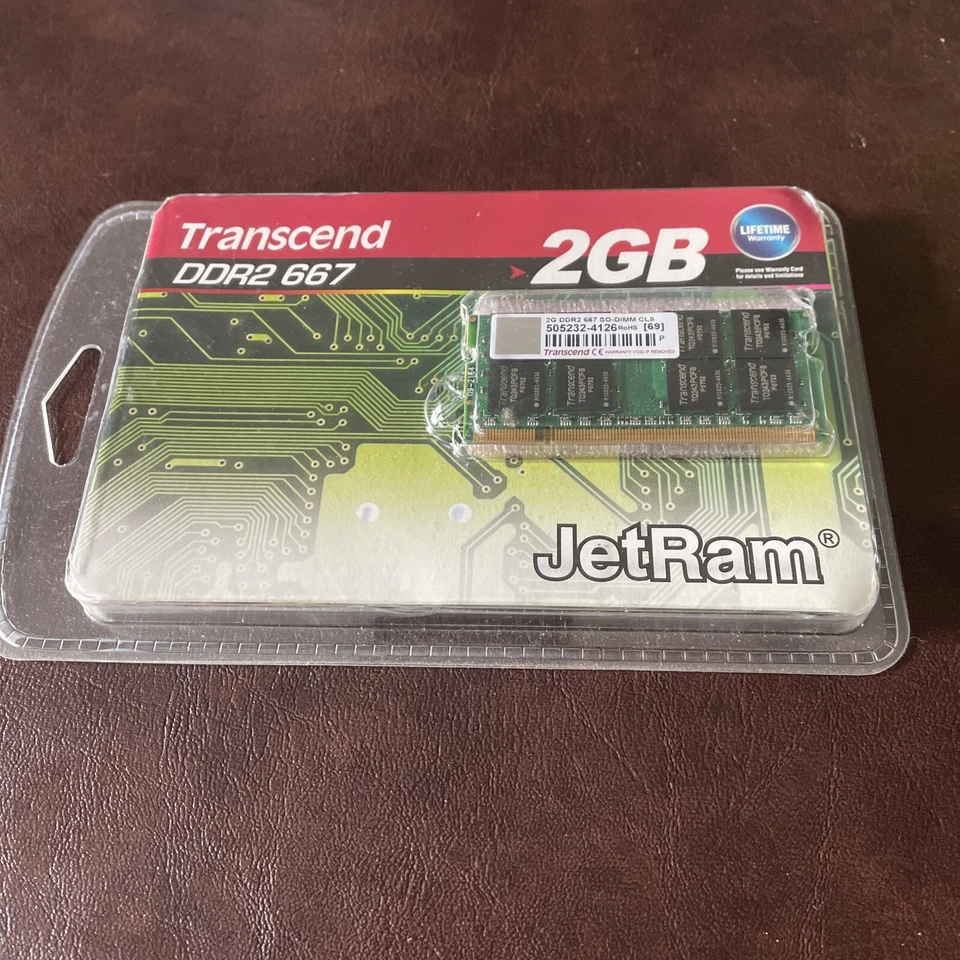 Transcend JetRam * 2GB * SD-RAM Memory For Computer - One Module,and Other - Image 2 of 4
