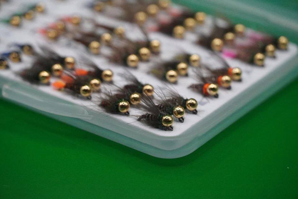 63 Premium Tungsten Jigs in Vision in Fliegenfischen Fliegenbox Forellenangel... - Bild 3 von 4