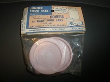 NEW NOS Vintage Sealaway Covers for Baby Food Jars Junior Food Size SU121 