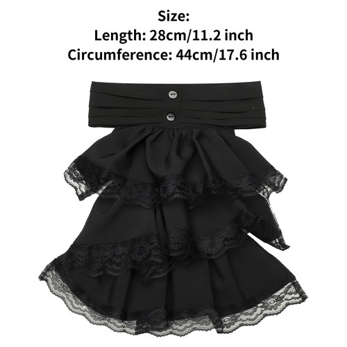 Unisex Fake Collar Stage Performance Clubwear Vintage Neck Choker Gothic Party - Picture 27 of 32