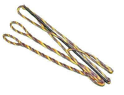 Bow string for 54" recurve actual length 50"Gold/Black experienced stringmaker