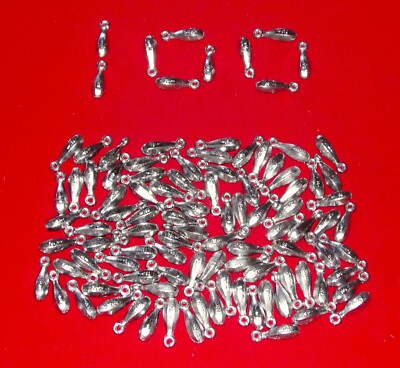 1/2 oz sinkers, 100 pcs, USA, bank fishing lead weights, handmade, lot, doit